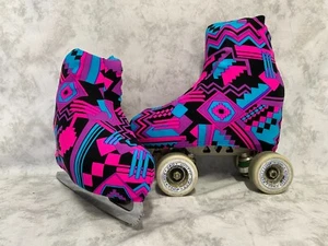 Bright Aztec Boot Covers for Roller Skates and Ice Skates S,M.L - Picture 1 of 1