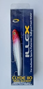 Illex Clyde Mud Sucker 110 Red Head (SELTEN!) Wobbler Jackall Topwater Stickbait - Bild 1 von 2
