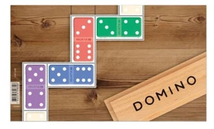 Switzerland "GAMES ~ DOMINO" Unique MS, stamps with holes punched out 2021 - Picture 1 of 14