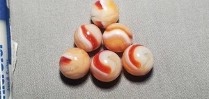 6 OUTSTANDING  JABO SWIRL  MARBLES $4.99 LOT #41P - Bild 1 von 1