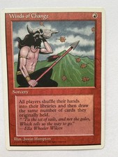 WINDS OF CHANGE - RARE- Magic The Gathering MTG 4th Fourth Edition-  LP/NM
