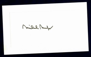 "Esalen Institute" Michael Murphy Hand Signed 3X5 Card Todd Mueller COA