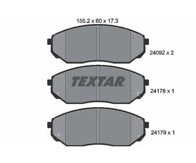 Textar Juego Pastillas de Freno de Discos Aje Delantero para Kia 2409201 - Imagen 1 de 2