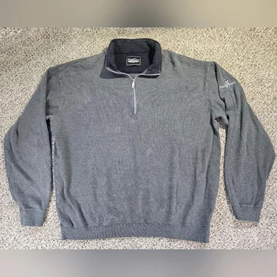 Sudadera Pullover Recta Fieldstone Club de Golf Para Hombres Gris 1/4 Cremallera Talla XL Foto 1 de 4