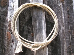 Vintage Old "Retired" Cowboy Lariat Lasso Rope Western Wall Decor, #L02 - Picture 1 of 3