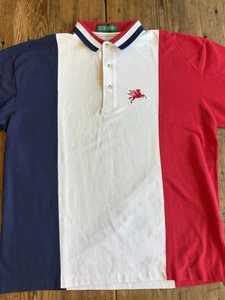 Vintage Mobil Gas Pegasus Shirt Polo Made In USA Red White Blue Sz XL - Picture 1 of 10