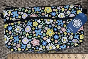 Life is Good Carry-All Dragonfly Floral Reißverschlusstasche NEU! - Bild 1 von 6