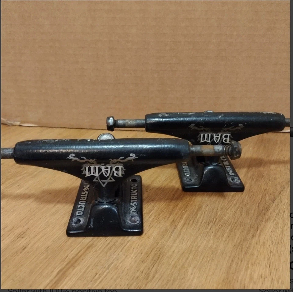 Destructo BAM MARGERA  Vintage early 2000 skateboard trucks - Image 1 of 1