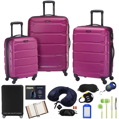 Samsonite Omni Hardside Luggage Nested Spinner Set w/ 10pc Accessory Kit - Image 1 of 4