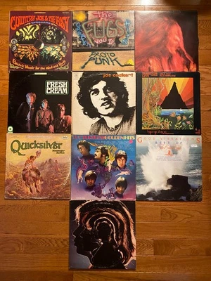 Lot of 10 60's LPs Janis Joplin The Fugs Rolling Stones Cream Joe Cocker Turtles - Image 1 of 4