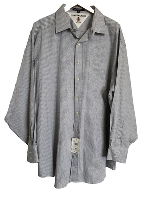 TOMMY HILFIGER 18 34/35 Blue Check Dress Shirt NWT Mens - Image 1 of 4