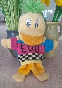 Vintage Edd The Duck 12" Hand Puppet Soft Plush Toy Childrens CBBC 1990 Quack - Picture 1 of 4