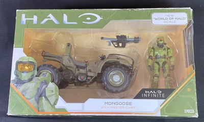 Jazwares Halo Infinite Mongoose con Master Chief World of Halo Scale Foto 1 de 4