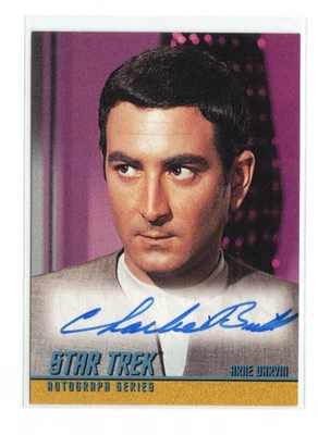 Star Trek Original Series Season 2 TOS Autograph A44 Charlie Brill Arne Darvin - Image 1 of 4