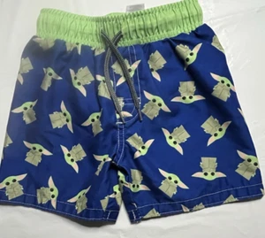 Star Wars Baby Yoda Boy Swimsuit/ Trunks 2T-Pe-Owned-Bin260 - Picture 1 of 7
