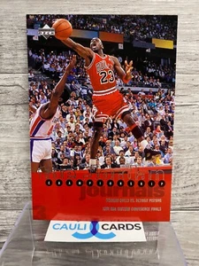 1997 Upper Deck Michael Jordan Memorable Moments Oversized Card 3.5x5 Journal 14 - Picture 1 of 2