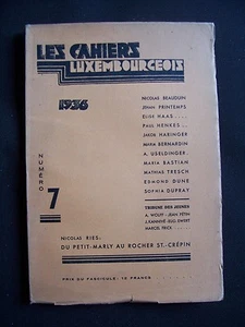 Les cahiers luxembourgeois - N°7 1936 - Foto 1 di 1
