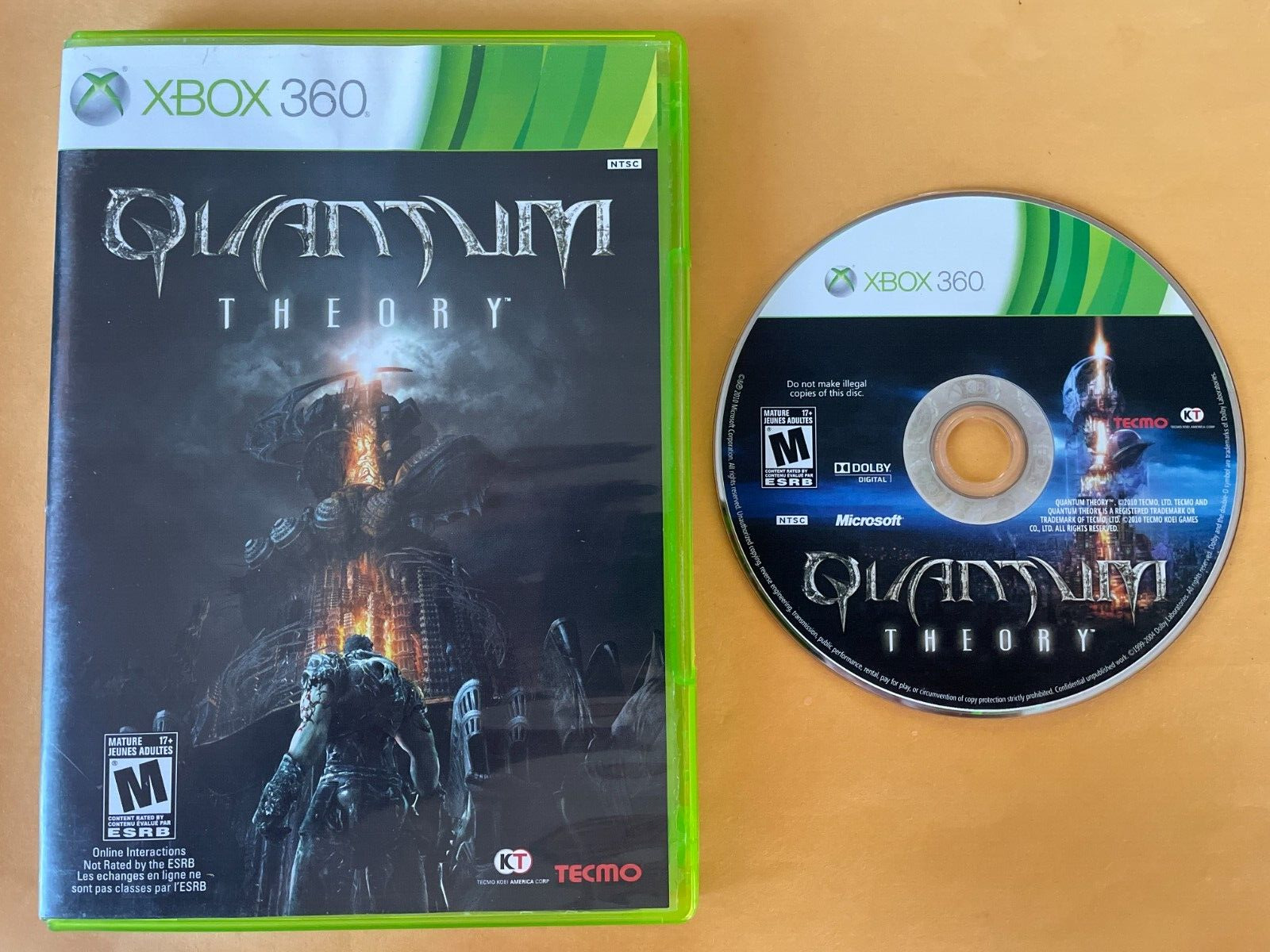 QUANTUM THEORY (Microsoft Xbox 360, 2010) Tecmo Koei CIB Complete MINT!