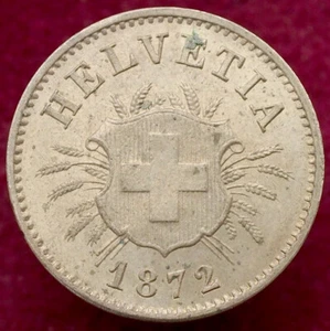 Switzerland 5 Rappen 1872 B (J0107) - Picture 1 of 2