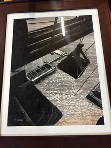 CHARLES PERRY WEIMER ANTIQUE PAINTING DRAWING ART DECO ILLUSTRATION - Picture 1 of 2