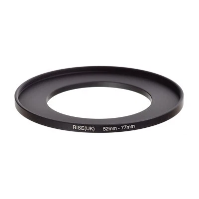RISE(UK) 52mm-77mm 52-77 mm 52 to 77 Step Up Ring Filter Adapter black - Image 1 of 3