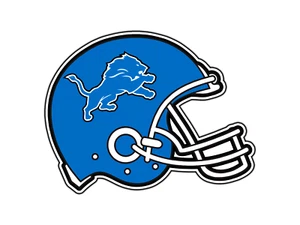 #0300 Calcomanía de vinilo impermeable con logotipo de casco de los Detroit Lions troquelada - Imagen 1 de 1