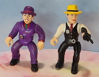 De colección. Lote de 2 figuras de acción de Dick Tracy y Big Boy Playmates años 90 4,75" Foto 1 de 4