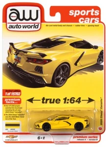Chevy Corvette Accelerate Yellow Auto World AWSP084B - 1:64 Premium Series 2020 - Imagen 1 de 3