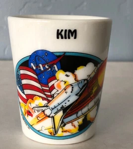 ORIGINAL TOURIST “NASA” PORCELAIN SHOT GLASS RARE COLLECTORS ITEM - Picture 1 of 6