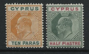 Cyprus KEVII 1904 10 paras and 1/2 piastre mint o.g. - Foto 1 di 1