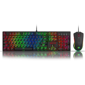 Redragon K582RGB-BA Mechanical Gaming Keyboard and Mouse Combo - Picture 1 of 2