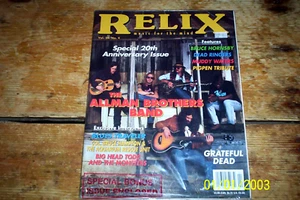 RELIX magazine 20th Anniversary SEALED w/ 1st Issue RE ALLMANS Muddy Waters DEAD - Foto 1 di 2