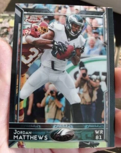 Jordan Matthews 2015 Topps Chrome Philadelphia Eagles 97 Soft & Hard Sleeved - Bild 1 von 7