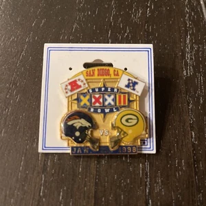 Super Bowl XXXII Lapel Pin Denver Broncos (31) vs Green Bay Packers (24) 1998 - Picture 1 of 1