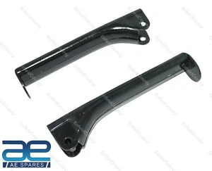 Paire De Repose-Pieds Arrière En Acier Noir Pour Norton 16H Es2 Modèle 7 Ecs - Photo 1/8
