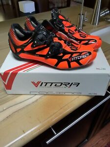 Vittoria Ikon Cycling Shoes (orange) - size: 41 Size 8 USA Excellent!