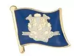 Connecticut Staatsflagge Reversnadel KOSTENLOSER USA VERSAND KOSTENLOSER VERSAND AUS DEN USA ZQ-10 - Bild 1 von 1