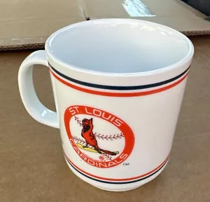 VTG D.B. Co 1990 MLB St. Louis Cardinals Baseball Coffee Mug Cup Souvenir White - Picture 1 of 9