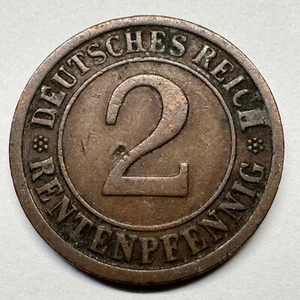 1924 Germany 2 Rentenpfennig - Coin #C-013 - Picture 1 of 2