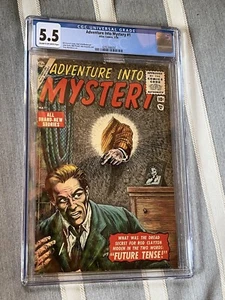 ADVENTURE INTO MYSTERY #1 CGC 5.5 CLASSIC GOLDEN AGE HORROR EVERETT ATLAS 1956 - Picture 1 of 2