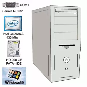 Computer PC Fisso Intel 433 con Windows 98 Per vecchi giochi GAMING RETRO 18827 - Imagen 1 de 2