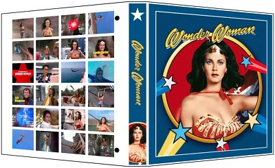 WONDER WOMAN SEASON 3 Custom 3-Ring Binder Photo Album LYNDA CARTER
