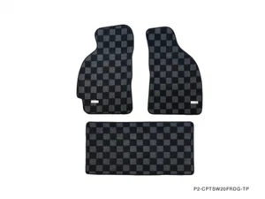 Tapetes de piso de carreras P2M para Toyota MR-2 SW20 1990-95 maletero trasero a cuadros - Imagen 1 de 4