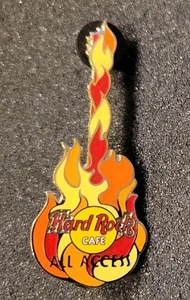 Hard Rock Café Guitar All Access Flame Pin In Original Package Ex++ - Picture 1 of 5