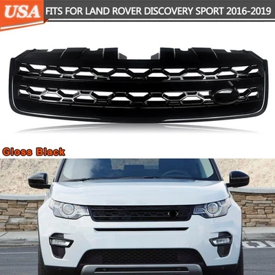 Gloss Black For Land Rover Discovery Sport 2015-19 Honeycomb Front Grille Grill - Изображение 1 из 4