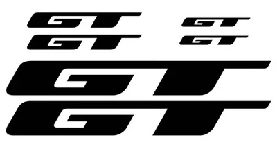 GT Bicycle Stickers New Design/Decal Set MTB/ROAD Gloss Black - Image 1 of 2
