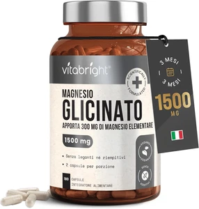 Magnesio Bisglicinato Capsule X180 | 3 Mesi Di Fornitura | 300Mg Mg Elementare = - Foto 1 di 12