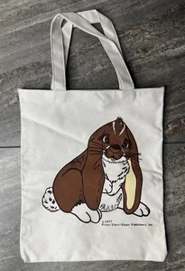 1977 Leo Lopez Ear Bunny Rabbit Tote Bag by Price/Stern/Sloan Publishers Vintage - Picture 1 of 7