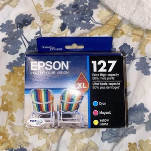 Epson 127 XL High Capacity Ink T127520-/T127520-CP New Color 2017 - Picture 1 of 3