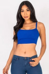 Ribbed Knit Cami Crop Top - Picture 1 of 5